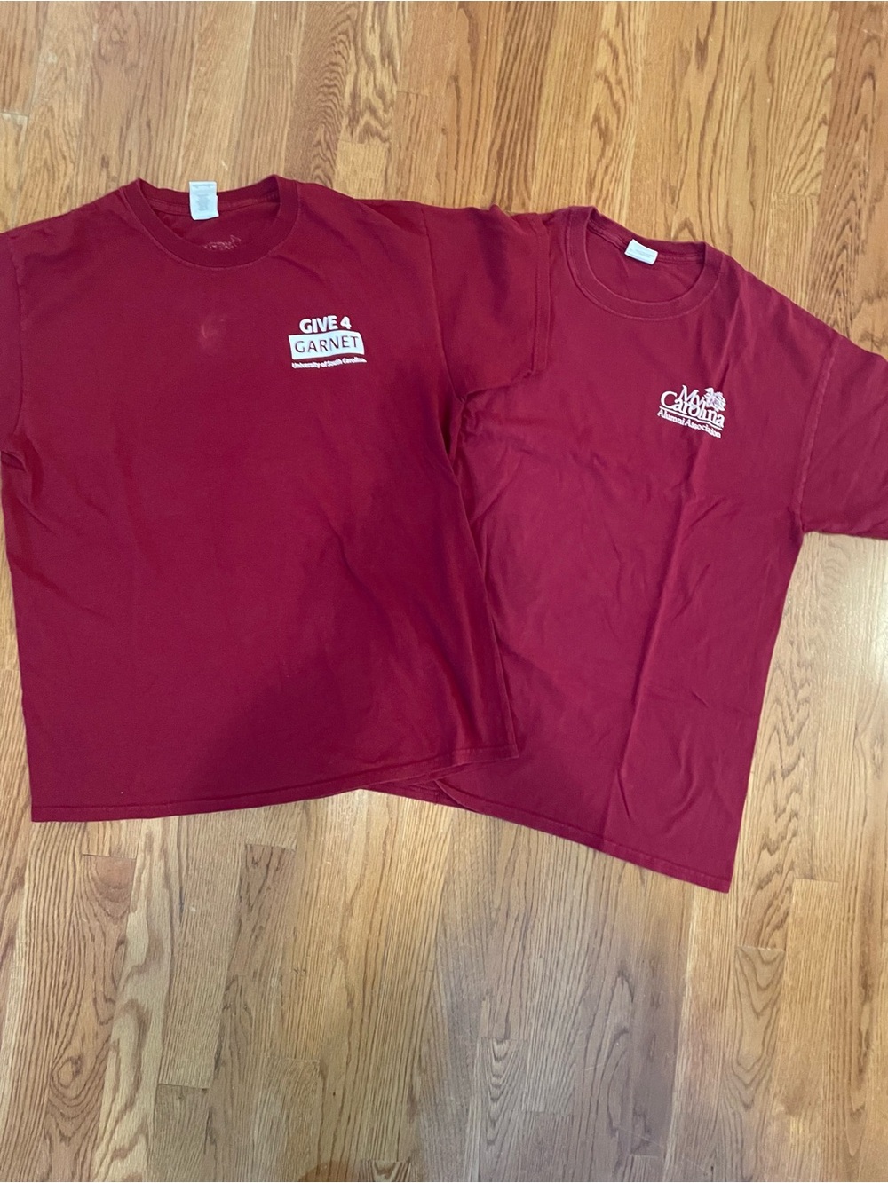 Set of 2 University of South Carolina t shirts L